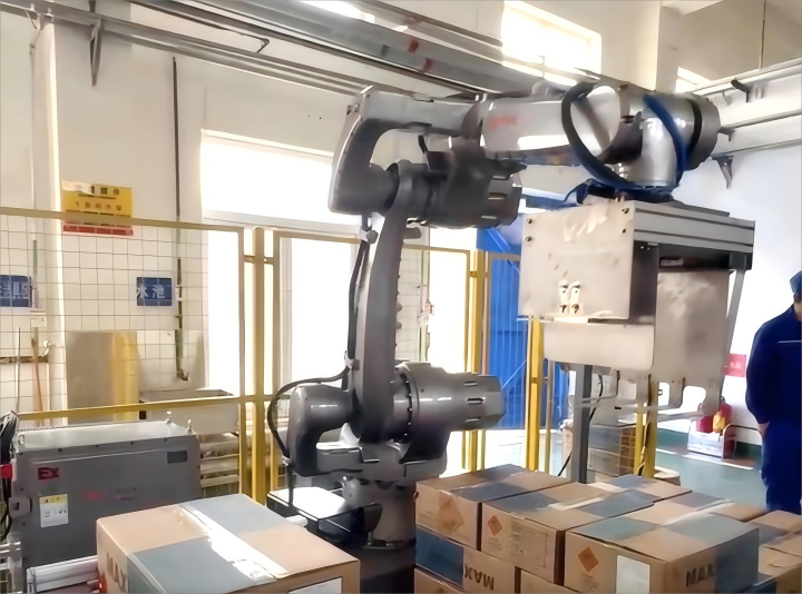 M80-21A/EX防爆機器人搬運、碼垛工作